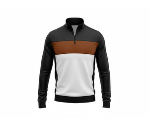 OEM Quarter Zip Athletic <b>Jacket</b> – Polyester Performance Wear for <b>Men</b> Women Youth Sportswear Quick Dry Team <b>Pullover</b> - Product Image 4