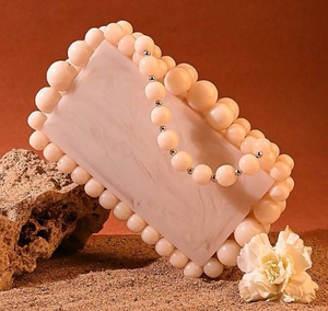 Elegant Handmade Resin Clutch Bag for Women Premium Luxury Look Eco-Friendly MODEL Perfect for Festive Fashion Handmade MULTI - Product Image 1