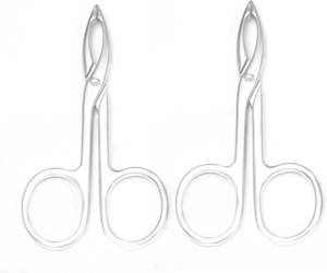 UBI UBI-6112107 Ciseaux à cils de luxe faits à la main, pinces à volume, pointe fine, en acier inoxydable, durables, style moderne, pour sourcils et poils - Product Image 2