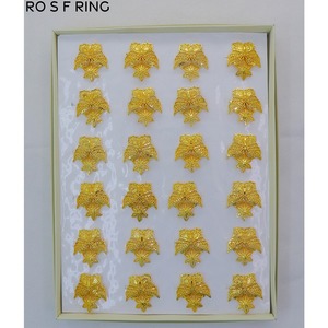 Vintage Gold Plated Adjustable Fashion <b>Ring</b> Jewelry Women Saudi Arabia Wedding <b>Ring</b> Classic Luxurious Gold-Plated <b>Large</b> <b>Rings</b> - Product Image 5