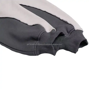 เสื้อมีฮู้ดพิมพ์ลายสำหรับผู้ชาย, เสื้อฮิปฮอปสองสีงานปักลายแนวสตรีทฤดูหนาว - Product Image 5