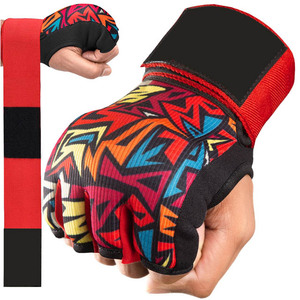 Gants de boxe rembourrés à enroulement rapide, respirants, avec support de poignet, pour entraînement MMA et Kickboxing, taille personnalisée - Product Image 3