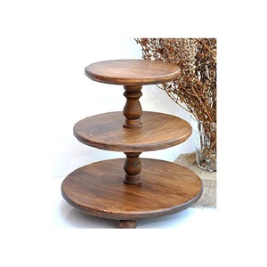 Support à cupcakes en bois naturel rustique, fait main, pour boulangerie, café, restaurant, maison et occasions spéciales - Product Image 5