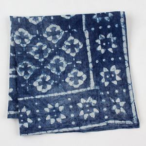 Amazing Trendy New <b>Design</b> Blue Block Printed Headwear Scarf Cotton square <b>Bandana</b> for summer - Product Image 2