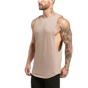 Camiseta sin mangas de punto transpirable de alta calidad para hombre, modelo 2026, con aberturas laterales, para fitness, estampada o lisa, para entrenamiento, uso casual o de gimnasio. - Product Image 5
