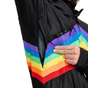 Traje de Esquí Unisex OEM Midnight Shredder 2026 para Invierno, con Capucha, Cuello Alto, Cierre de Cremallera, Impermeable, Chaqueta Aislante 100% Poliéster - Product Image 3
