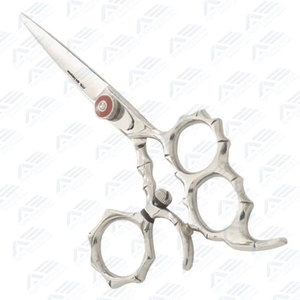 Ciseaux en acier inoxydable avec des pointes de lame affûtées, ciseaux de salon professionnels, ciseaux de coiffure à 3 anneaux les plus vendus - Product Image 3