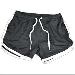 Bañadores de hombre personalizados de diseño urbano, de tela elástica impermeable, de secado rápido, con estampado liso, al por mayor para surf - Product Image 4
