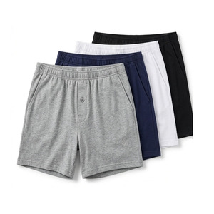 Boxers en coton de haute qualité pour hommes, coupe classique, avec poches boutonnées et taille élastique - Product Image 1
