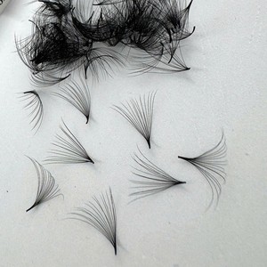 Extensions de cils Promade Loose Fans, volume intense, en fibres synthétiques, faites à la main, pointues et étroites, 10D-20D, logo personnalisé - Product Image 3