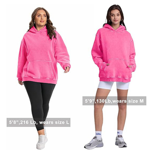 Custom ODM <b>pink</b> Front Logo Pullover Hoodie Men Women Premium Cotton Fleece Sweatshirt Eco-Friendly Casual Winter - Product Image 4