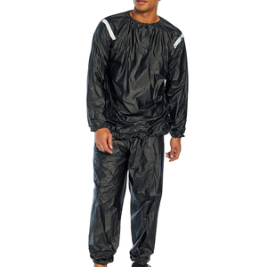 Traje de sauna para fitness, chaleco de sudoración para pérdida de peso, traje de sauna para gimnasio, traje de sauna para mujer, chaqueta de sauna para hombre, traje personalizado en color negro - Product Image 1