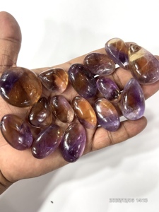 อเมทรินควอตซ์ธรรมชาติ พลอยหลวมทรงคาโบชอง รูปทรงและขนาดคละกัน ประมาณ 20 ถึง 30 มม. - Product Image 3