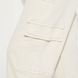 Wholesale Oversize Breathable Lightweight Ladies Cargo Pant New Arrival Casual Wear Fleece Women Flared Cargo Pants - Product Image 4