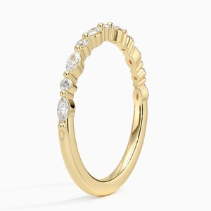 Bague en V contournée avec diamants marquise et ronds alternés LR - Product Image 1