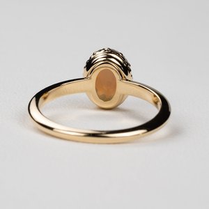 <b>Opal</b> Crown <b>Ring</b> 925 Sterling <b>Silver</b> 14K Gold Plated IGI Certified Luxury Customizable Gemstone <b>Ring</b> Elegant Design - Product Image 5