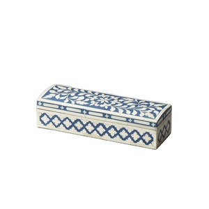 Caja de Joyería de Lujo con Incrustaciones de Hueso, Diseño y Color Personalizables, Decoración Clásica para el Hogar, Hecha a Mano, Ecológica, Impermeable y Multifuncional - Product Image 1