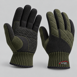 Gants d'hiver en coton de qualité supérieure avec doublure chaude en tissu doux, ajustement confortable, construction extensible, pour temps froid - Product Image 1