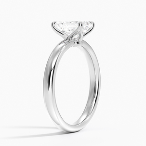 แหวน BOJ รุ่น 063 ทรง Emerald Cut เงินแท้ 925 ประดับเพชร Elodie Solitaire 2 กะรัต สี D ความสะอาด VVS1 มอยส์ซาไนต์ รับรองโดย GRA ราคาถูก ขายดี - Product Image 2