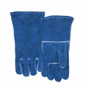 Gants de soudage longs en cuir de vachette pleine fleur, haute performance, résistants à la chaleur et aux étincelles, pour le barbecue - Product Image 2