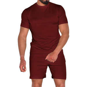 Ensemble T-shirt respirant et short noir personnalisé, tenue décontractée d'été, ensemble deux pièces streetwear et sportswear pour homme - Product Image 6