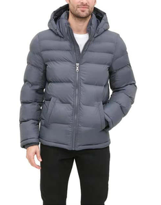 Men Hoodie Collar Waterproof Zipper Puffer <b>Jacket</b> for Men - Product Image 2