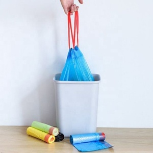 Venta caliente Vietnam fabricante PE bolsa de basura con cordón cocina colorido basura hogar HDPE LDPE bolsa - Product Image 2