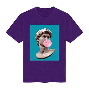 Venta al por mayor 100% algodón orgánico Jersey 180gsm Vintage de manga corta de gran tamaño de los hombres camisetas personalizables logotipo impreso de talla grande - Product Image 1