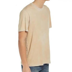 T-shirt pour homme 100% coton, col rond, haute qualité, couleur personnalisée, uni, surdimensionné, manches courtes, vêtements d'été, grande taille - Product Image 2