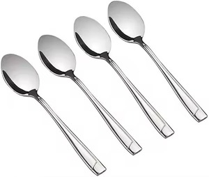 Creative Design Metal Coffee Tea Spoon Stainless Steel Sugar Stirring Spoon Dessert Cutlery Dining Table Use - Product Image 2