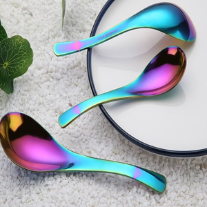 Stainless Steel Soup Spoon With <b>Mirror</b> Polish Top Grade One-piece <b>Small</b> Dessert Spoon Thickened 15ml Capacity - Product Image 4