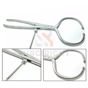 Pinzas de reducción para el cuerno tibial de acero inoxidable, fórceps óseos, instrumento quirúrgico ortopédico, abrazadera de reposición de tibia, Blush Surgical CE - Product Image 4