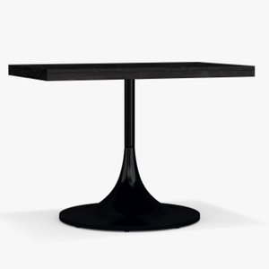 Cast <b>Iron</b> Square Wooden Top Dining <b>Table</b>, Black Metal Base Metal Dining <b>Table</b> For Home & Restaurant Use Dining <b>Table</b> 4 Seater - Product Image 5
