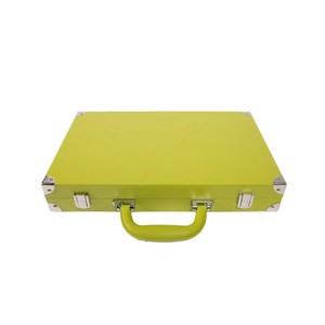 Premium Quality PU Leather Designs Chess Box <b>Backgammon</b> Board Game <b>Sets</b> Lockable Clasps Leather <b>Backgammon</b> in Case - Product Image 4