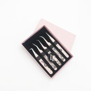 Outils de luxe pour cils, pince à cils professionnelle de qualité supérieure en acier inoxydable, outil d'extension fait main durable à pointe argentée - Product Image 5