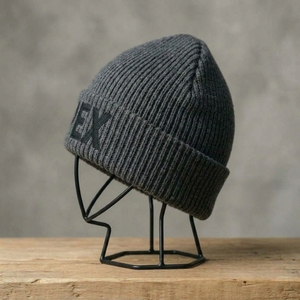 Men's Dark Gray Beanie Hat Knit Cuffed <b>Winter</b> <b>Cap</b> Unisex Streetwear Skull <b>Cap</b> Custom Logo Wholesale Fashion Accessory - Product Image 3