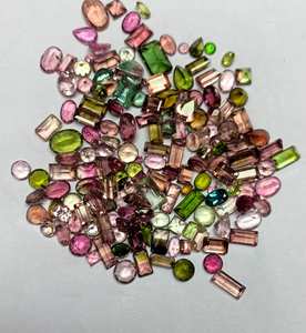 Turmalina natural multicolor de formas mixtas facetadas, piedra suelta para la fabricación de joyas, proveedor mayorista. - Product Image 1