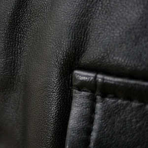 Veste en cuir pour homme de style streetwear de haute qualité en gros - Veste de motard imperméable et respirante pour l'hiver avec service OEM - Product Image 4