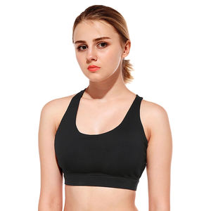 Soutiens-gorge de sport OEM pour femmes, rembourrés, style débardeur, dos croisé sexy, maintien élevé, longueur longue, pour entraînement et yoga, séchage rapide - Product Image 5