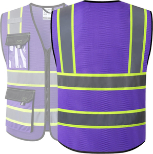 Premium Quality Workwear <b>Uniforms</b> Safety Vest Lightweight Reflective <b>Construction</b> Safety Vest Manufacturer Wholesale Supply - Product Image 2