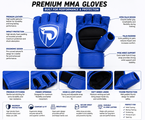 High Quality Customized Cowhide Leather MMA Gloves Breathable <b>Dummy</b> Type Dumela International Custom Logo Packaging All Seasons - Product Image 6