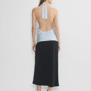 Blusas y camisas de mujer: Top corto sexy con cuello halter y espalda descubierta para verano, ajustado - Product Image 4