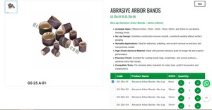 No Lap <b>Abrasive</b> Arbor Bands 6mm 25mm Sanding Bands for Rotary <b>Tools</b> Jewelry <b>Tools</b> Jewellery Making <b>Tools</b> | Item No GS-25A-05 - Product Image 2