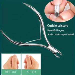 Morje Surgical Comfort Grip <b>Cuticle</b> Cutter Stainless Steel Non-Slip Handle Nail Care Trimming <b>Tool</b> - Product Image 5