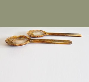 Resin Serving Spoon Food Safe Durable Elegant Kitchen Accessory for <b>Buffet</b> Tableware and Daily Meal Serving - Product Image 1