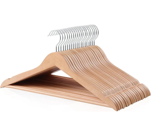 Cintre en bois pour vêtements d'enfants avec design queue de cheval, pour placard, organisateur léger de type crochet - Product Image 4
