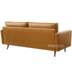 Canapé Glamour en Cuir Véritable TB117-2013 pour Salon, Style Mid-Century, avec Cadre en Pin Massif, Personnalisable en PVC/Micro-cuir/Cuir Véritable, Fournisseur Vérifié - Product Image 3