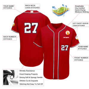 Jersey de Béisbol de Moda para Hombre, Tallas Grandes, Más Vendido, Jersey de Béisbol con Impresión por Sublimación de Alta Calidad - Product Image 2