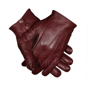 Top Price Winter Daily Use Leather <b>Gloves</b> with Fur Lining <b>Touch</b> <b>Screen</b> Eco-Friendly Breathable Best Material New Design - Product Image 2