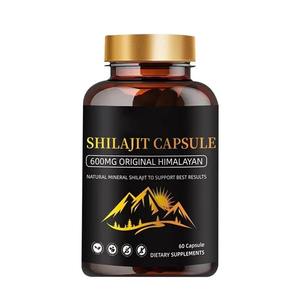 Cápsulas de Shilajit del Himalaya OEM/ODM para Energía y Apoyo Inmunológico, Shilajit Vegano Orgánico Puro, 60 Cápsulas para Adultos, Hombres y Mujeres - Product Image 1